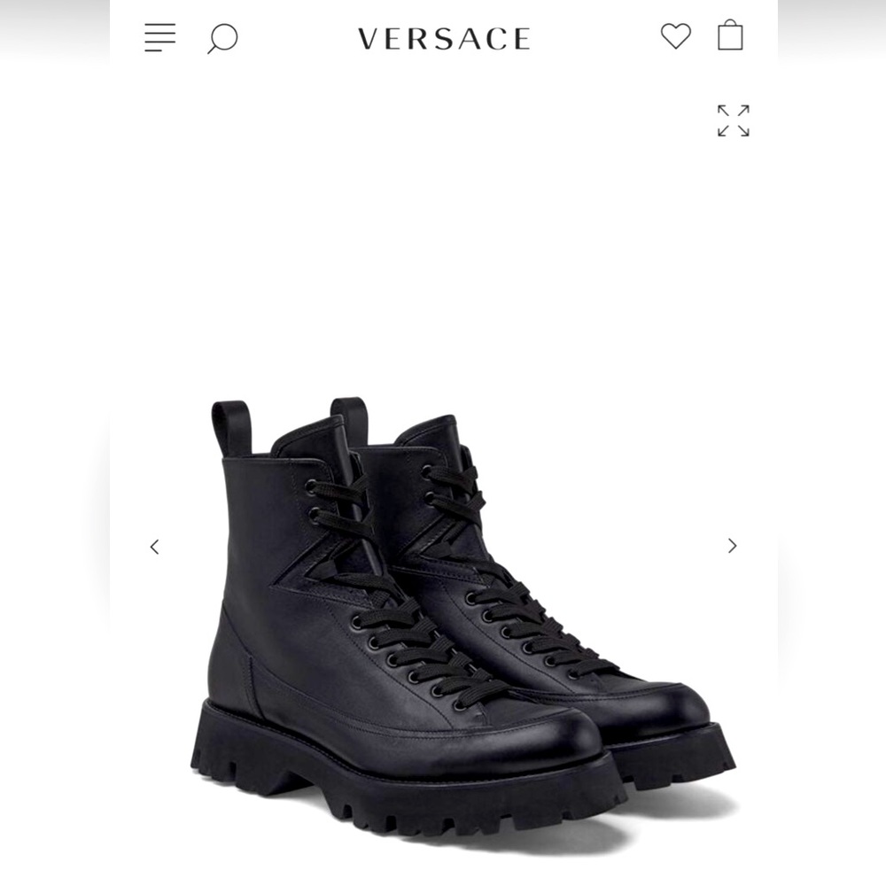Versace boots vitello Nero-Nero